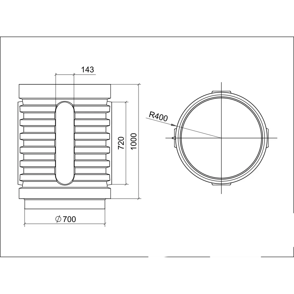 Горловина удлиняющая Rodlex-un 1000 мм 81932975 STLM-2004792 Santreyd  - Вид №6