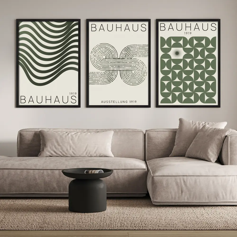 Картина с рамкой Postermarket Выставка 1919 50x70 см цвет зеленый STLM-2166021 - Вид №3