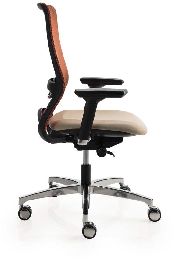 Luxy Сетчатое офисное кресло на 5 спиц с подлокотниками на колесиках Pop sun-id-1393731 - Вид №3