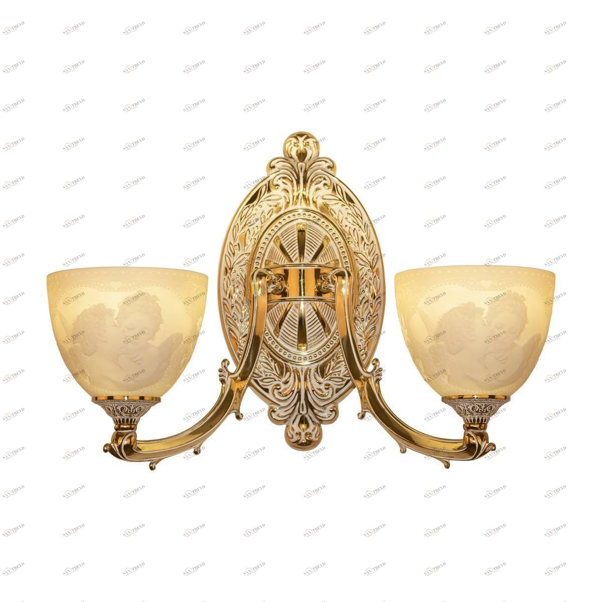 Бра настенное бежевое Bohemia Ivele 7211B12P Angel BOHEMIA IVELE ПОД СТАРИНУ 00-3888991 Бежевый 