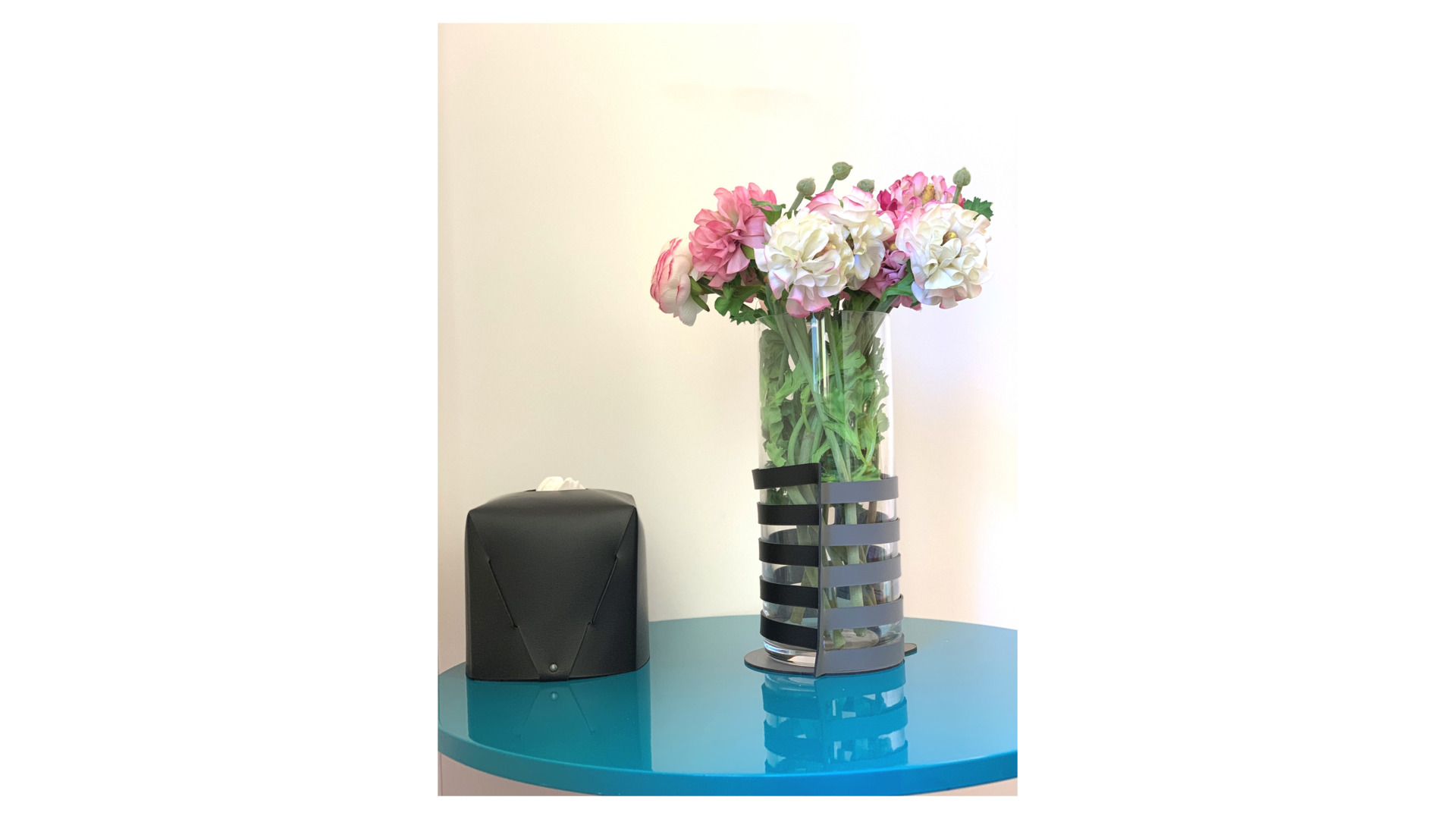 10640192 ADJ Салфетница 17см (черный) Многослойная кожа SPECTRO WIND - Вид №1