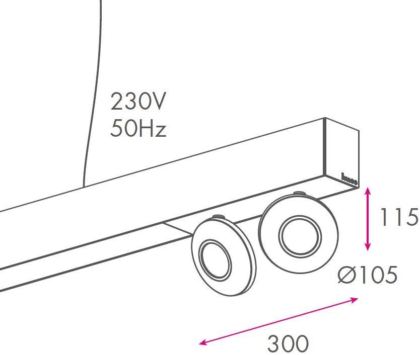 LUNOO Линейный световой профиль из термолакированного алюминия для точечных светильников L-way sun-id-1460771 - Вид №4