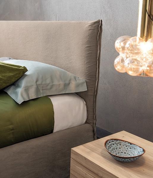 Dall'Agnese Двуспальная кровать с обивкой из ткани Every sun-id-1473914 - Вид №3