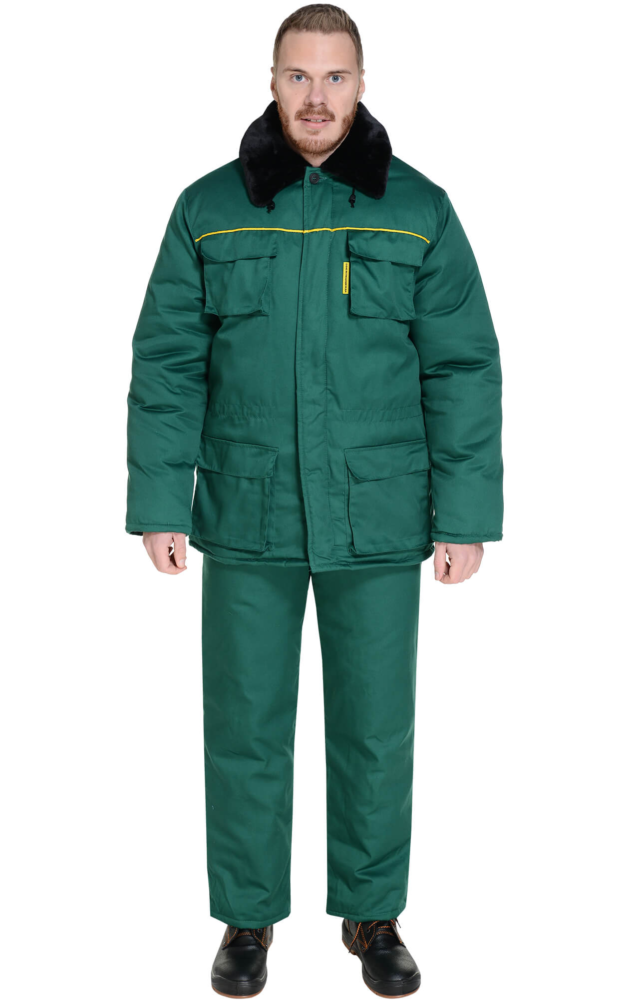 63761 Костюм "Эксперт-К" зимний темно-зеленый  Зимняя спецодежда  размер 60-62/182-188  - Вид №15