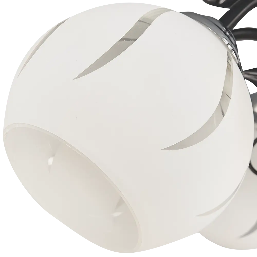 Люстра потолочная «Меренга» КС30064/8С, 8 ламп, 24 м², цвет чёрный/хром КЛЮЧНИК STLM-2086688 - Вид №6