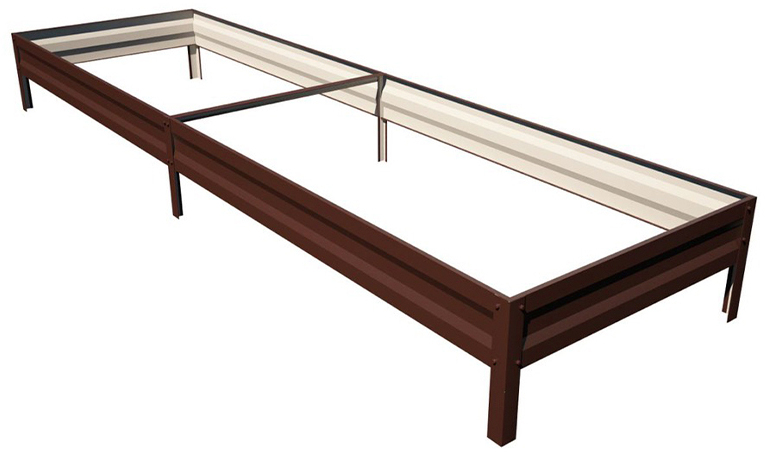 Грядка 1*3м, высота 15 см,цвет шоколадно-коричневый ГеоПластБорд