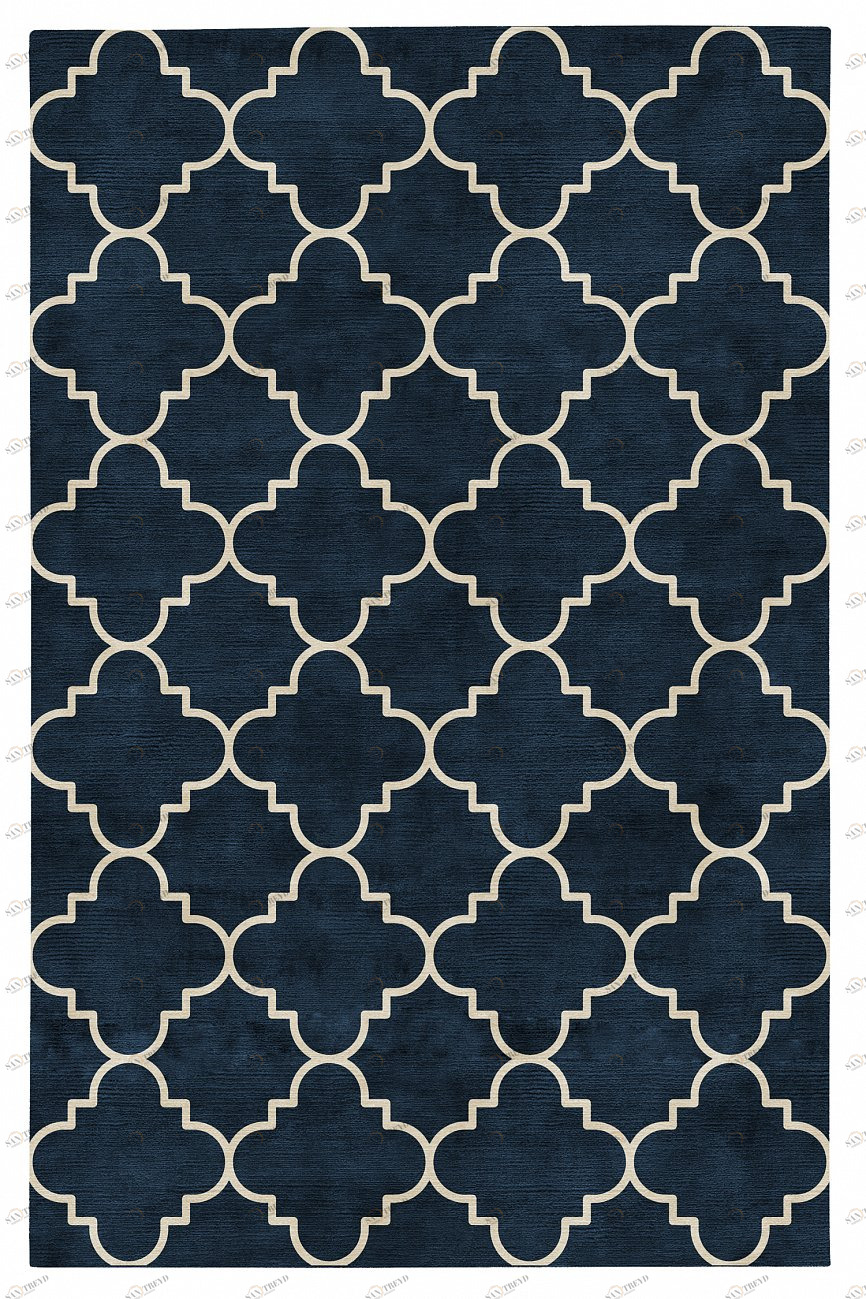 Ковер Lattice Blue 140x200 DOLLY CAPRETS ДИЗАЙНЕРСКИЕ, TRELLIS 155602 Синий 