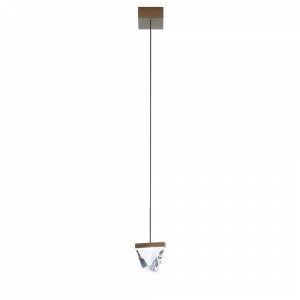 Светильник подвесной 8,8х9,8 см бронзовый Tripla F41A0176 FABBIAN ДИЗАЙНЕРСКИЕ 00-3882238 Бронза;прозрачный