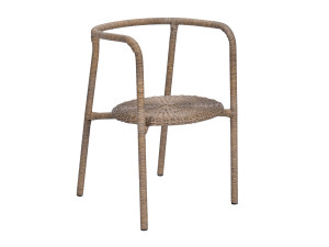 Веревочный садовый стул с подлокотниками