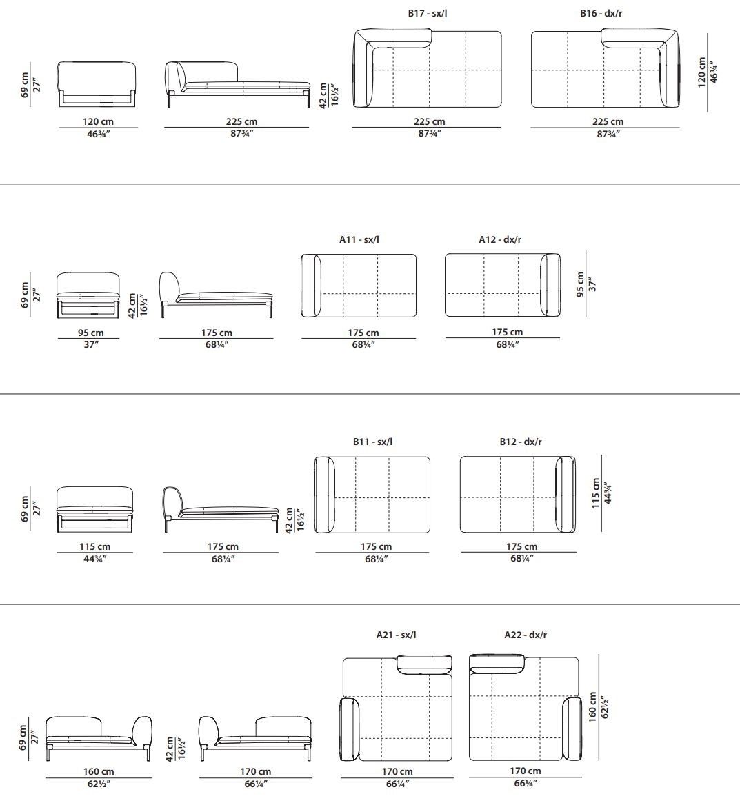 Кожаный модульный угловой диван Baxter Виктор ARCH-00001054 - Вид №10