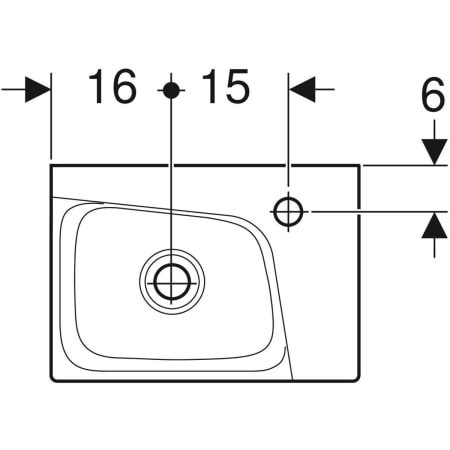 500.529.01.1 Раковина Geberit Xeno² Geberit  - Вид №2