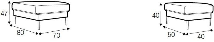 Sits Мягкая подножка из ткани Teddy sun-id-1477159 - Вид №2