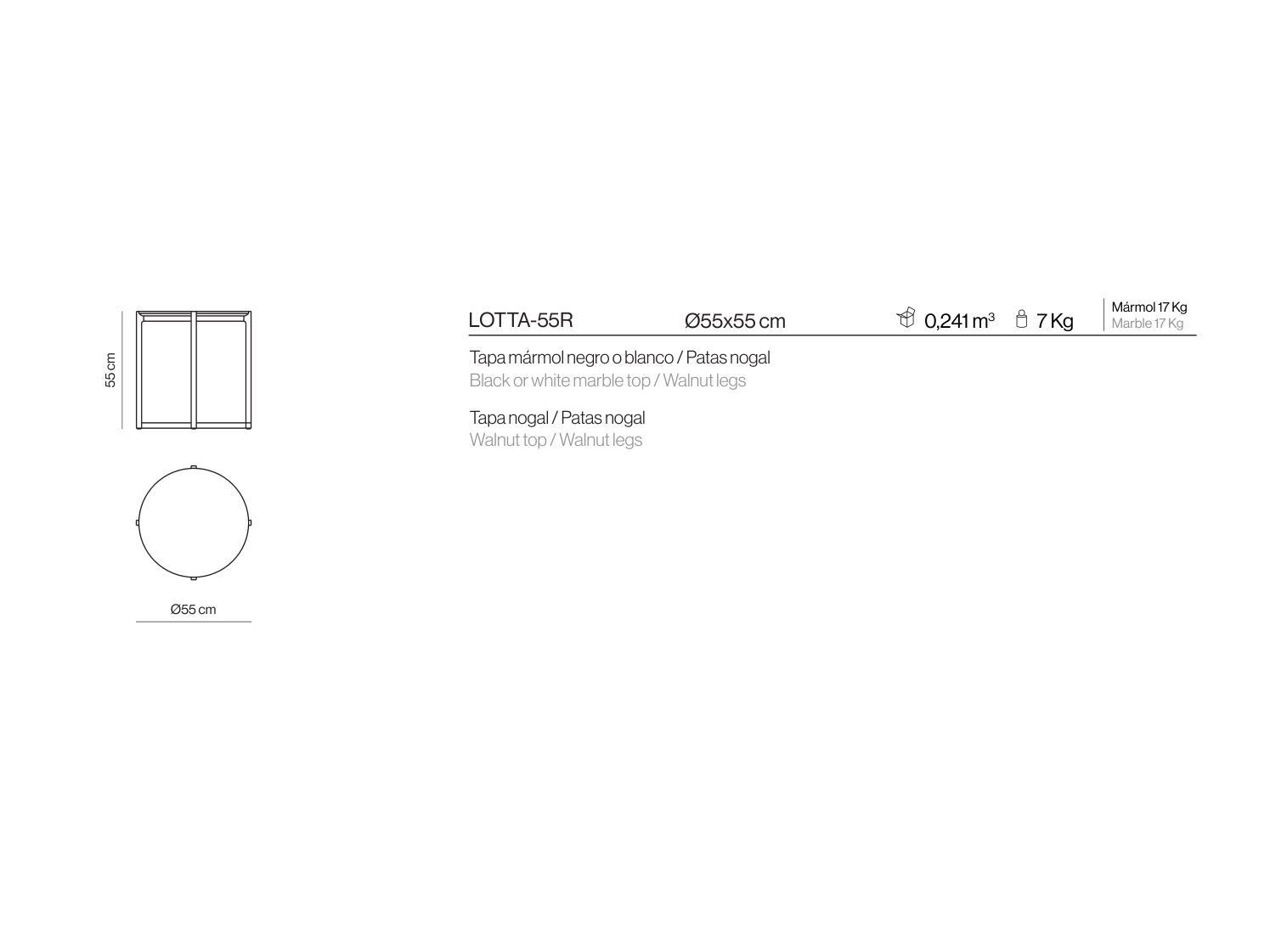 Круглый журнальный столик из МДФ Kendo Mobiliario Лотта ARCH-00115185 - Вид №11