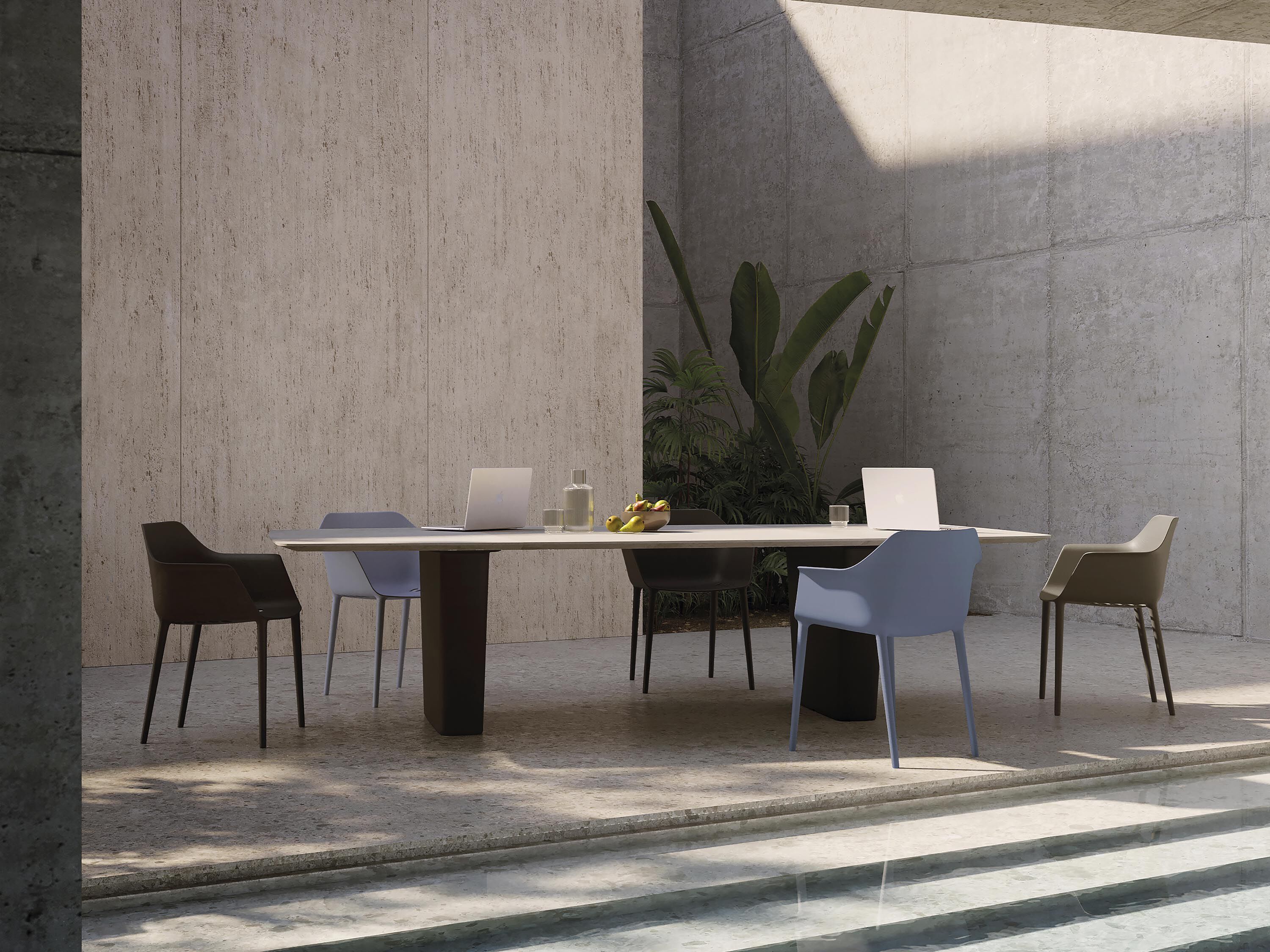 Садовый стол с термополимерным основанием Andreu World Status Outdoor ARCH-00115575 - Вид №1