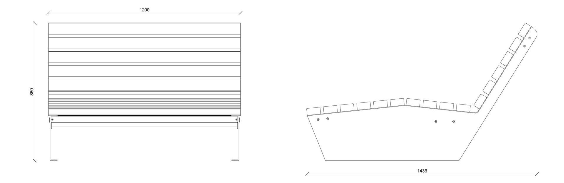 Шезлонг для 2 человек Lazzari CORTINA ARCH-00143442 - Вид №19
