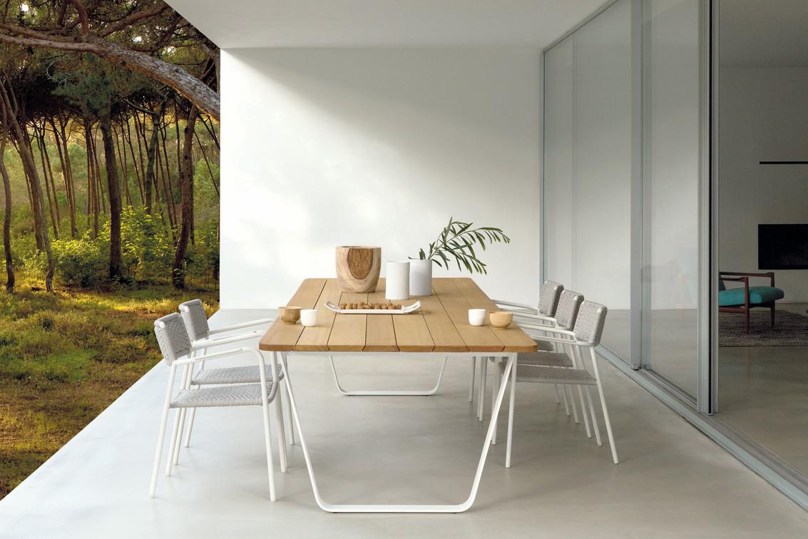 MNST389 Обеденный стол pwi flint f13 264см x 113,5см Manutti Air - Вид №4