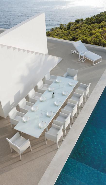 Стул белый лотос смоки Manutti Liner MNST843 - Вид №4