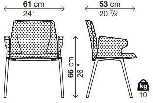 Kristalia Мягкое кресло с подлокотниками Plate sun-id-1385612 - Вид №6