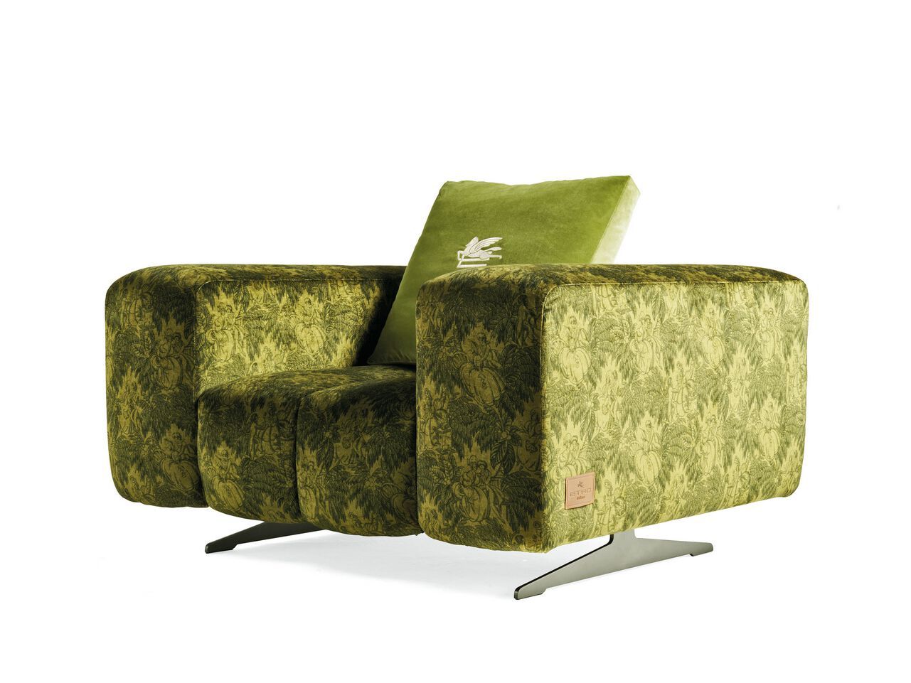 Тканевое кресло с подлокотниками ETRO Home Interiors Ratio ARCH-00069650 - Вид №3