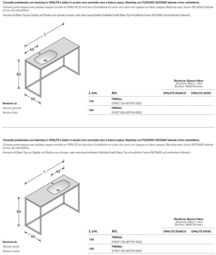 ARTELINEA Мебель для умывальника из окрашенной стали и опалита  Al 552  - Вид №2