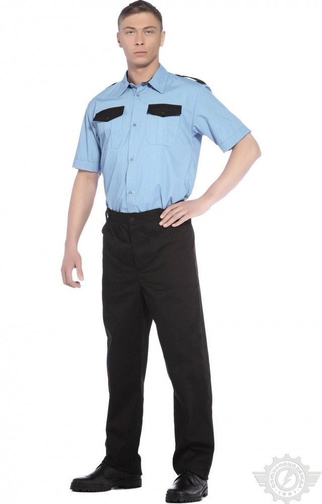 65909 Сорочка "Страйк" короткий рукав  Одежда для охранных структур  размер 48-50/182-188 Спецодежда  - Вид №3