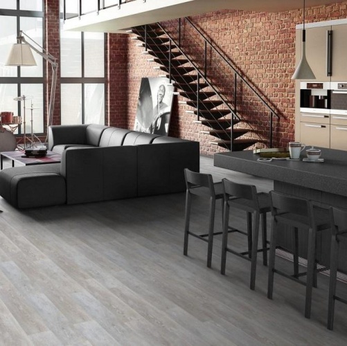 Виниловый ламинат Tarkett Lounge Husky Дуб с брашью (Текстурированная) 914,4х152,4/101,6 мм 1000901227 - Вид №10