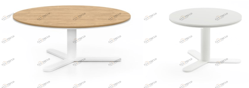 Viccarbe Низкий круглый журнальный столик с подставкой 3 звезды Aspa sun-id-1357122