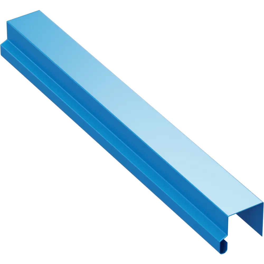 П-планка для профнастила 2 м 0.4 мм RAL 5005 синий 86778607 STLM-2132549 ВЕГА 