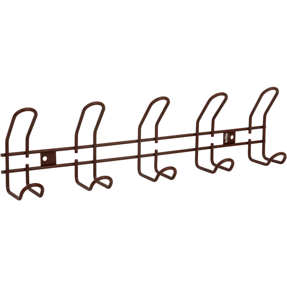 Вешалка настенная SHT-WH14-5 48.5х13 см, металл, цвет коричневый муар Sheffilton STLM-2181251