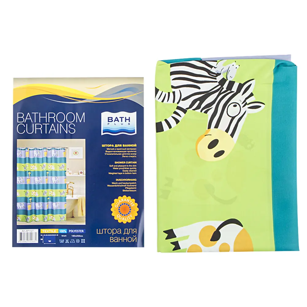 Штора для ванны Bath Plus Детская 180x200 см, полиэстер, цвет мультиколор Без серии STLM-2024697