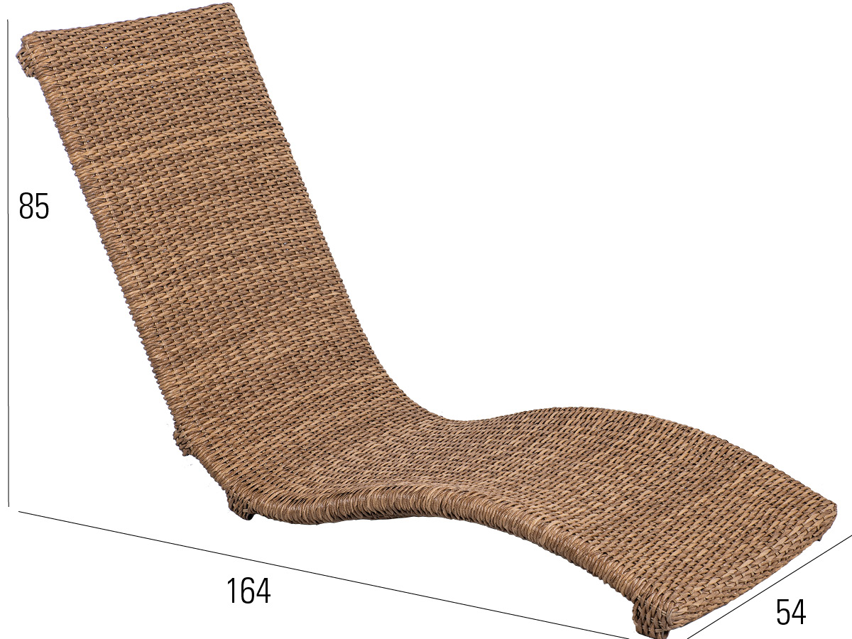 68.00.0330 Одноместный шезлонг Heaven Swing Twist natural Mbm  - Вид №1