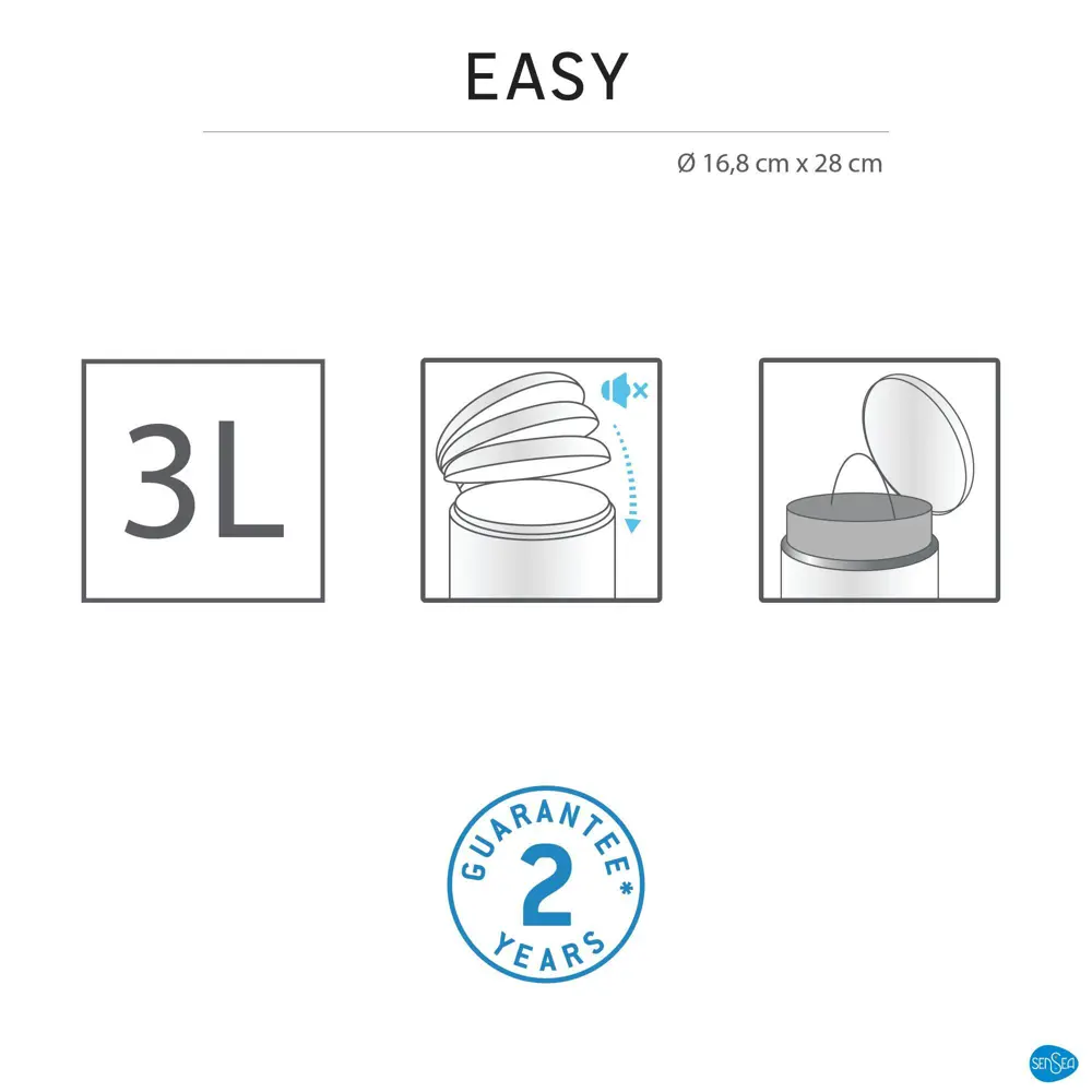 Контейнер для мусора Sensea Easy 3 л цвет синий 82255840 STLM-2076028 Без серии - Вид №8