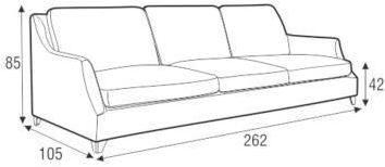 Sits Мягкий 4-х местный бархатный диван Rose sun-id-1478507 - Вид №2