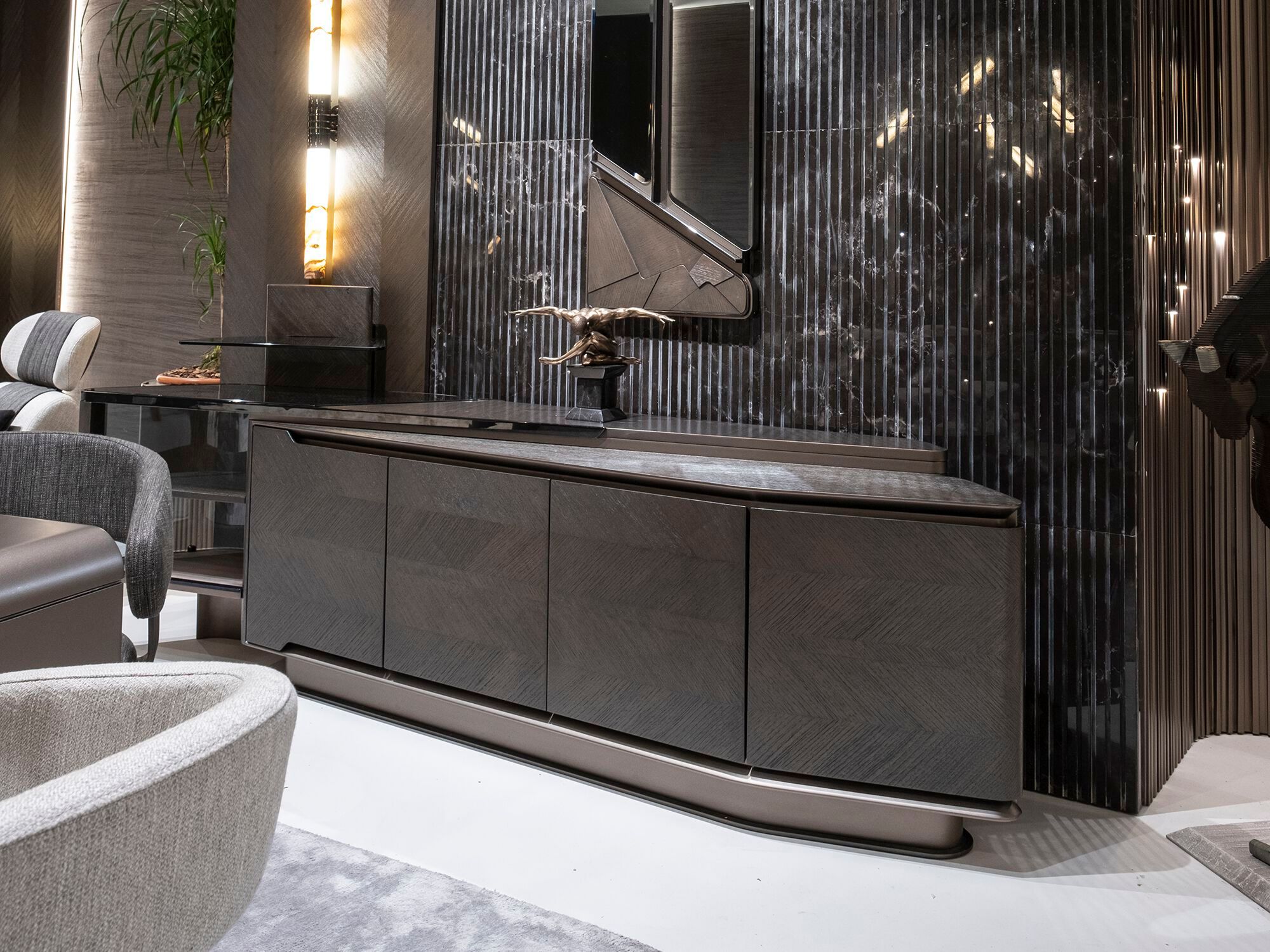 Деревянный шкаф с распашными дверями Zebrano Gioia ARCH-00050697 - Вид №3