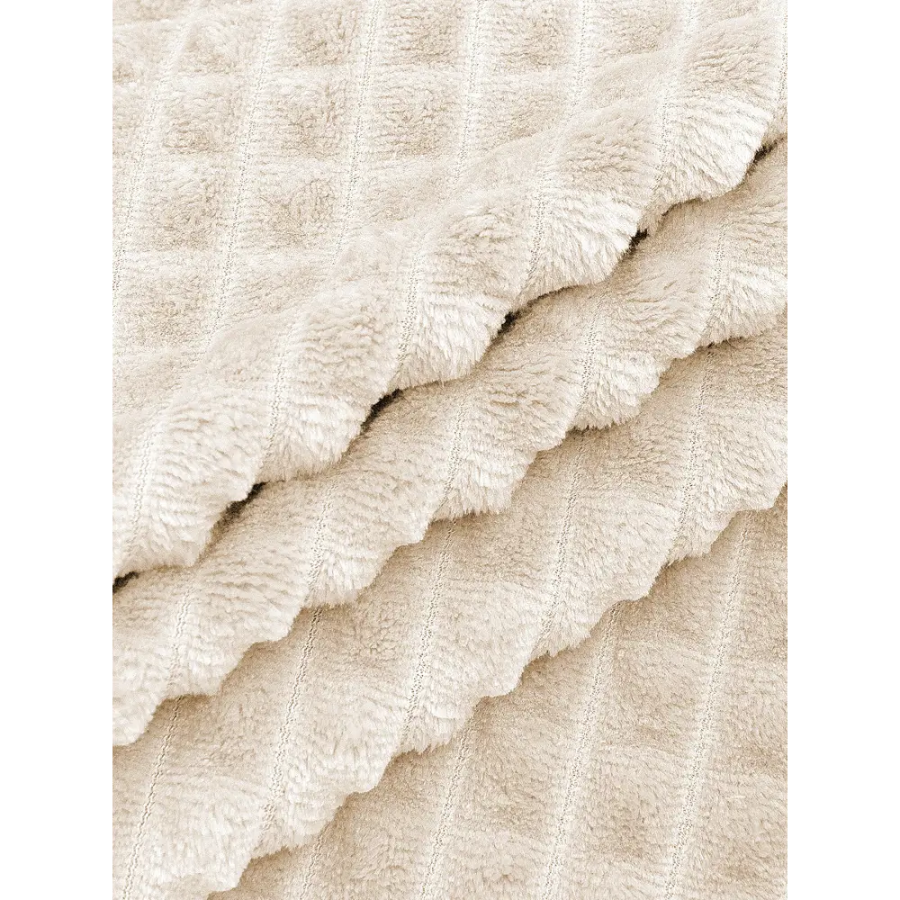 Плед Кубики 200x220 см фланель цвет шампань 89449314 STLM-2011394 TEXREPUBLIC - Вид №1