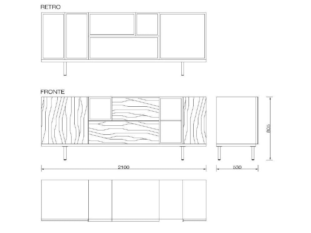Деревянный шкаф с распашными дверями Morelato ARCH-00101184 - Вид №2