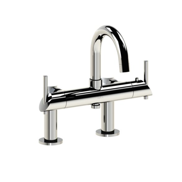 49.785 Термостатический смеситель для ванны / душа только на палубе - ручки со скошенными кромками HORUS Range Minoé 