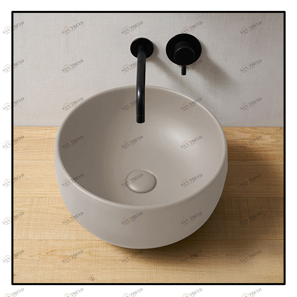 BAERAPM Накладная раковина на столешницу  круглая Ceramica Cielo 