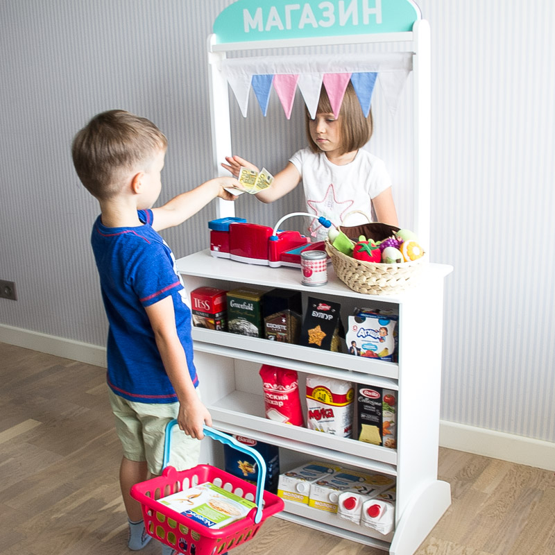 Кукольный театр, кафе, банк, магазин VAMVIGVAM  281756 Белый;голубой Santreyd  - Вид №3