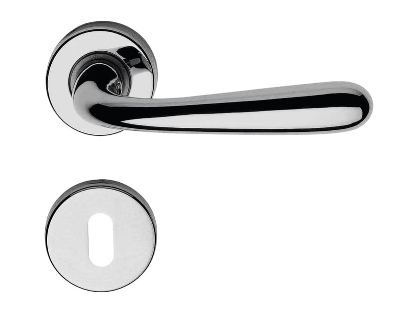 Классическая латунная ручка на розетке с насадкой LINEA CALI' Garda Zincral ARCH-00138096