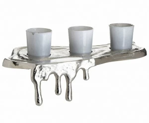 Подсвечник металлический на 3 свечи серебро To4rooms TO4ROOMS  00-3838442 Серебро