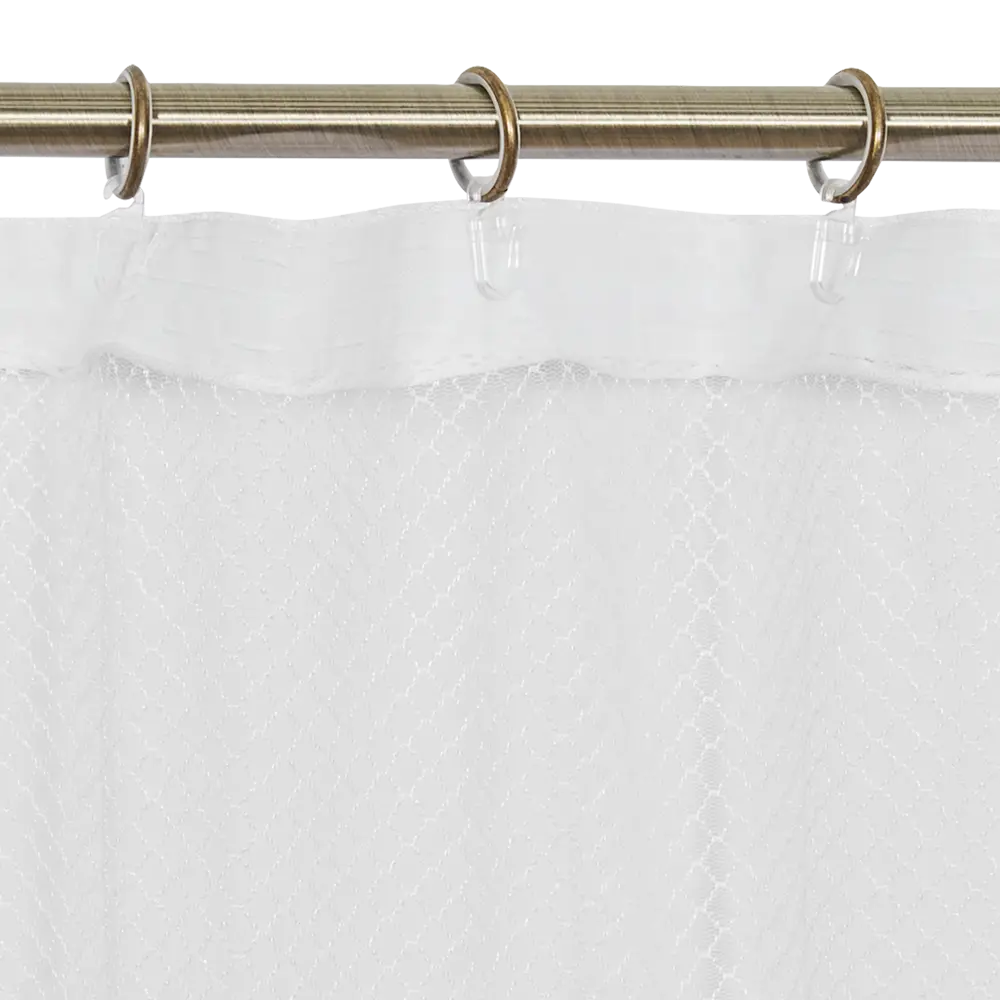 Тюль на ленте «Сетка Zigzag» 250x260 см цвет белый 82731582 STLM-2125674 AMORE MIO  - Вид №5