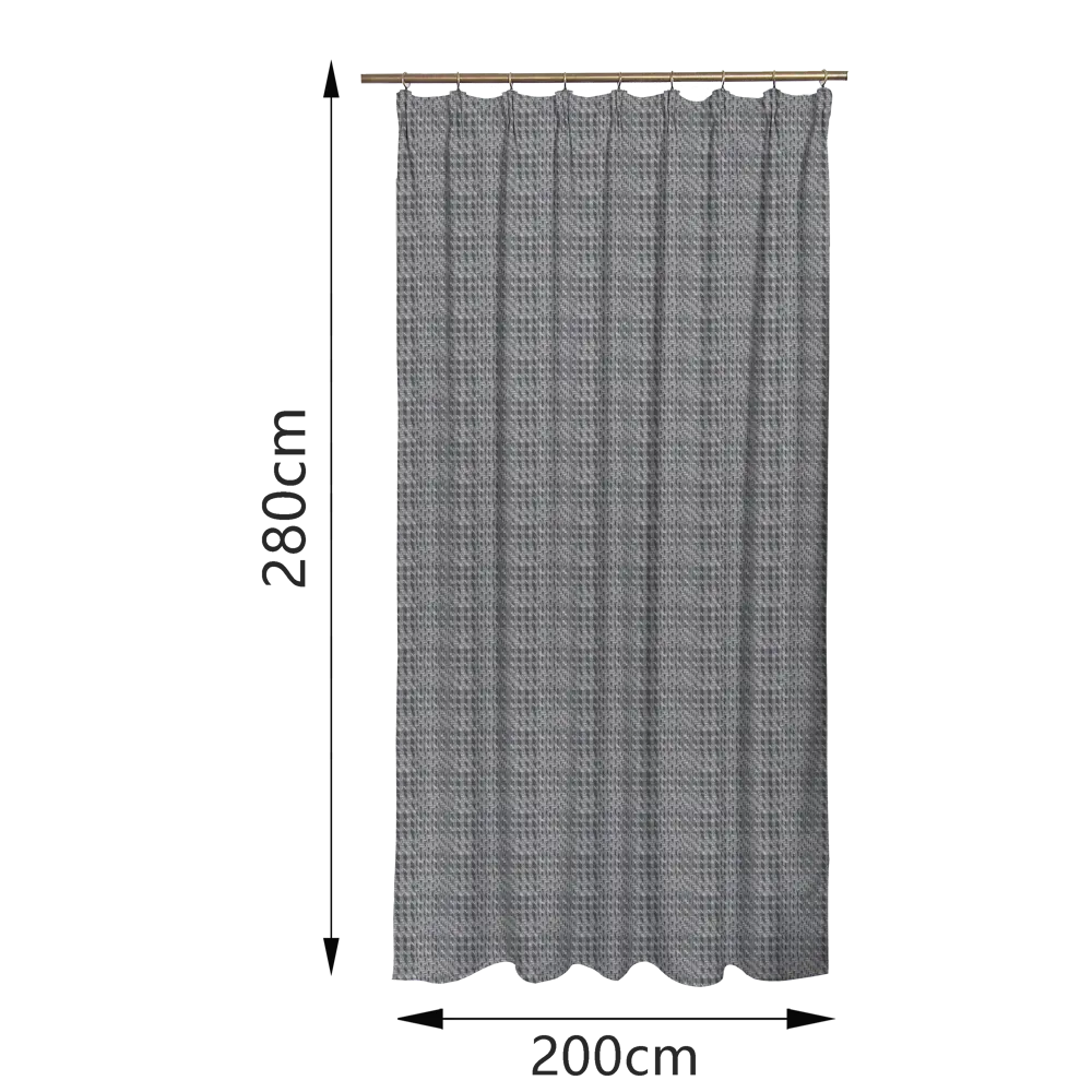 Штора на ленте Inspire Sindano 200x280 см цвет серо-бежевый 83562030 STLM-2106785  - Вид №3