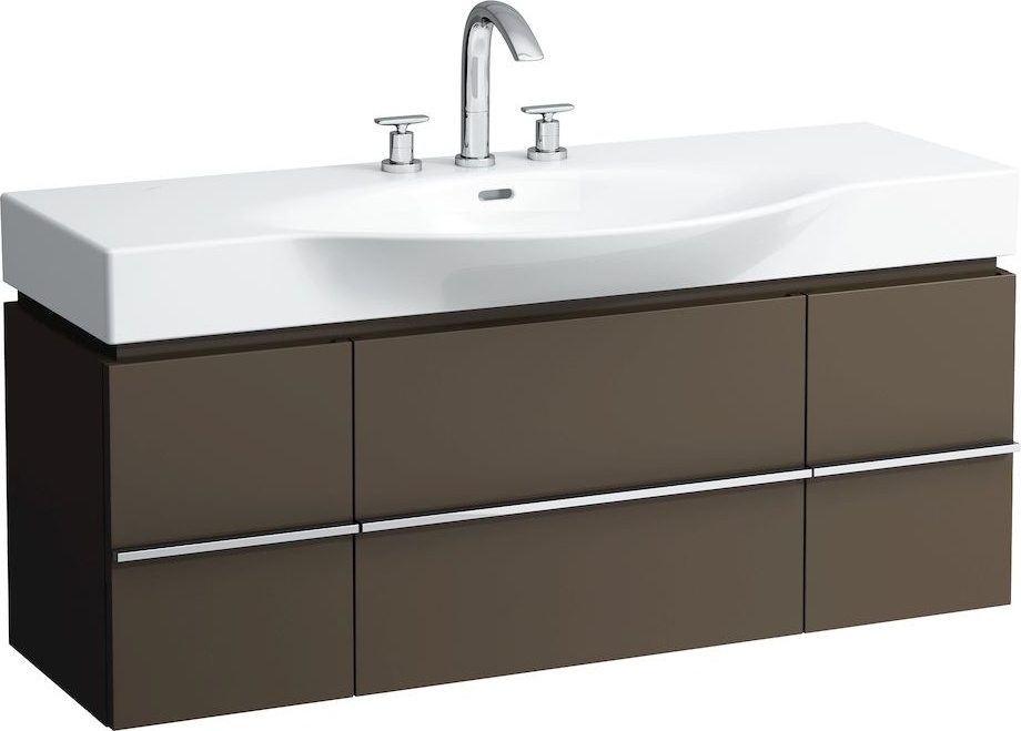 H4013020754751 Шкафчик под раковину, для раковин 811704, 812704, 2 выдвижных ящика с 2 дверцами, 2 стеклянные полки LAUFEN PRO - Вид №4