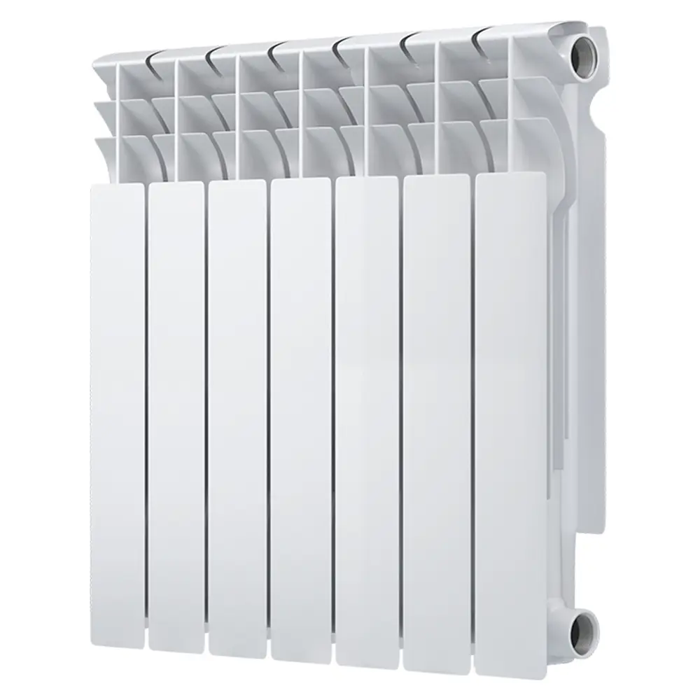 Радиатор секционный Monlan Bimetal 500/80 7 секций боковое подключение биметалл белый STLM-2064567 - Вид №1