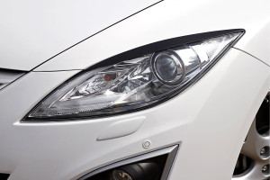 18256345 Накладки-реснички на передние фары для Mazda 6 2007-2012 г.в. REM6-006000 Русская Артель