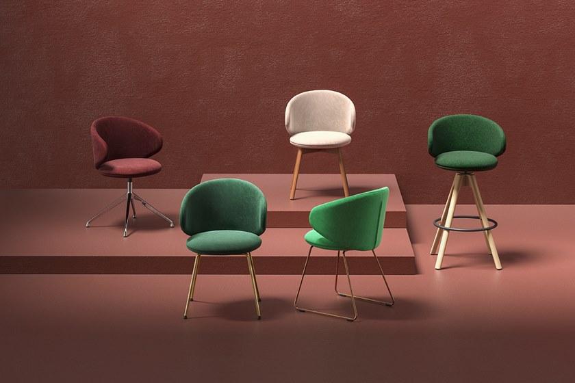 arrmet Вращающееся кресло из ткани с 4 спицами Belle sun-id-1426044 - Вид №2