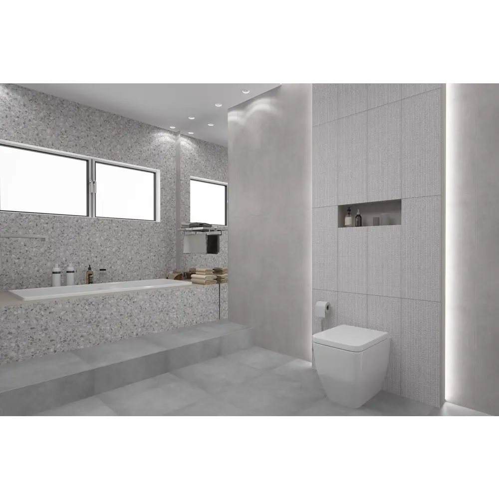 Плитка настенная Azori Alba Bianco 25.1x70.9 см 1.25 м² цвет белый 85091599 STLM-2065417 - Вид №1