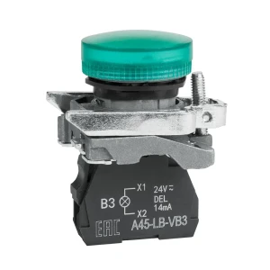 91923056 Сигнальная лампа КЭАЗ OptiSignal D22 C4-L-B3 24VAC/DC XB4BVB3 металл цвет зеленый STLM-1425686