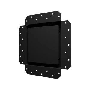 Вентиляционная решетка Era SGR 200x290 мм сталь цвет черный